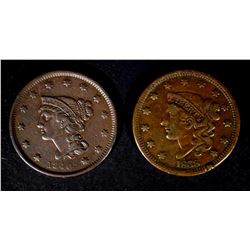 1838 F/VF & 1840 VF U.S. LARGE CENTS