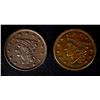 Image 1 : 1838 F/VF & 1840 VF U.S. LARGE CENTS