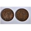 Image 1 : 2-1856 LARGE CENTS, XF