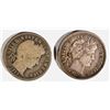 Image 1 : 1913-S VG & 1916 AU BARBER DIMES