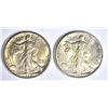 Image 1 : 1-'45, 1-'45S  WALKING LIBERTY HALF DOLLARS
