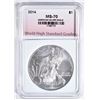 Image 1 : 2014 AMERICAN SILVER EAGLE WHSG PERFECT GEM BU