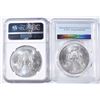 Image 2 : 2-GRADED 2017 AMERICAN SILVER EAGLES