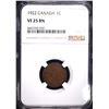 Image 1 : 1922 CANADIAN CENT, NGC VF-25 BN