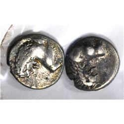 2-GREEK CHERSONESOS THRACE SILVER COINS400-350 bc