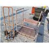 Image 1 : METAL STAND ON WHEELS & 2 WHEELED CART