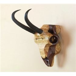CUSTOM WOOD SKULL MOUNT