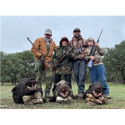 TEXAS - 2 DAY WILD BOAR HUNT FOR 4 HUNTERS
