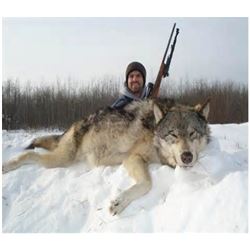 ONTARIO - 7 NIGHT/6 DAY TROPHY WOLF HUNT FOR 1 HUNTER