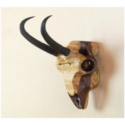 CUSTOM WOOD SKULL MOUNT