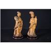 Image 3 : A Group of Four Wood Carve "Lady" Decoration.