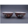 Image 1 : A Pair of "Jing De Zhen Ming Ci" Mark "Floral and Figure" Pattern Bowls.