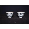 Image 1 : A Pair of Late Qing Dynasty Small Blue-and-White Cups.