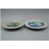 Image 1 : A Pair of Blue-and-White "Landscape and Figure" Plates.