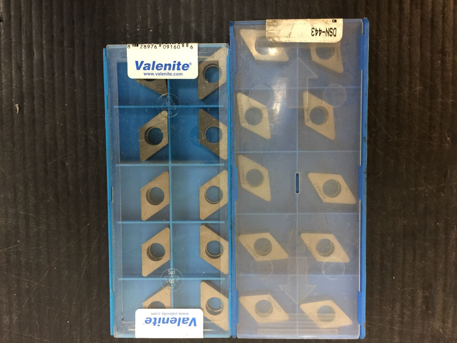 (20) Valenite DSN443 Carbide Inserts