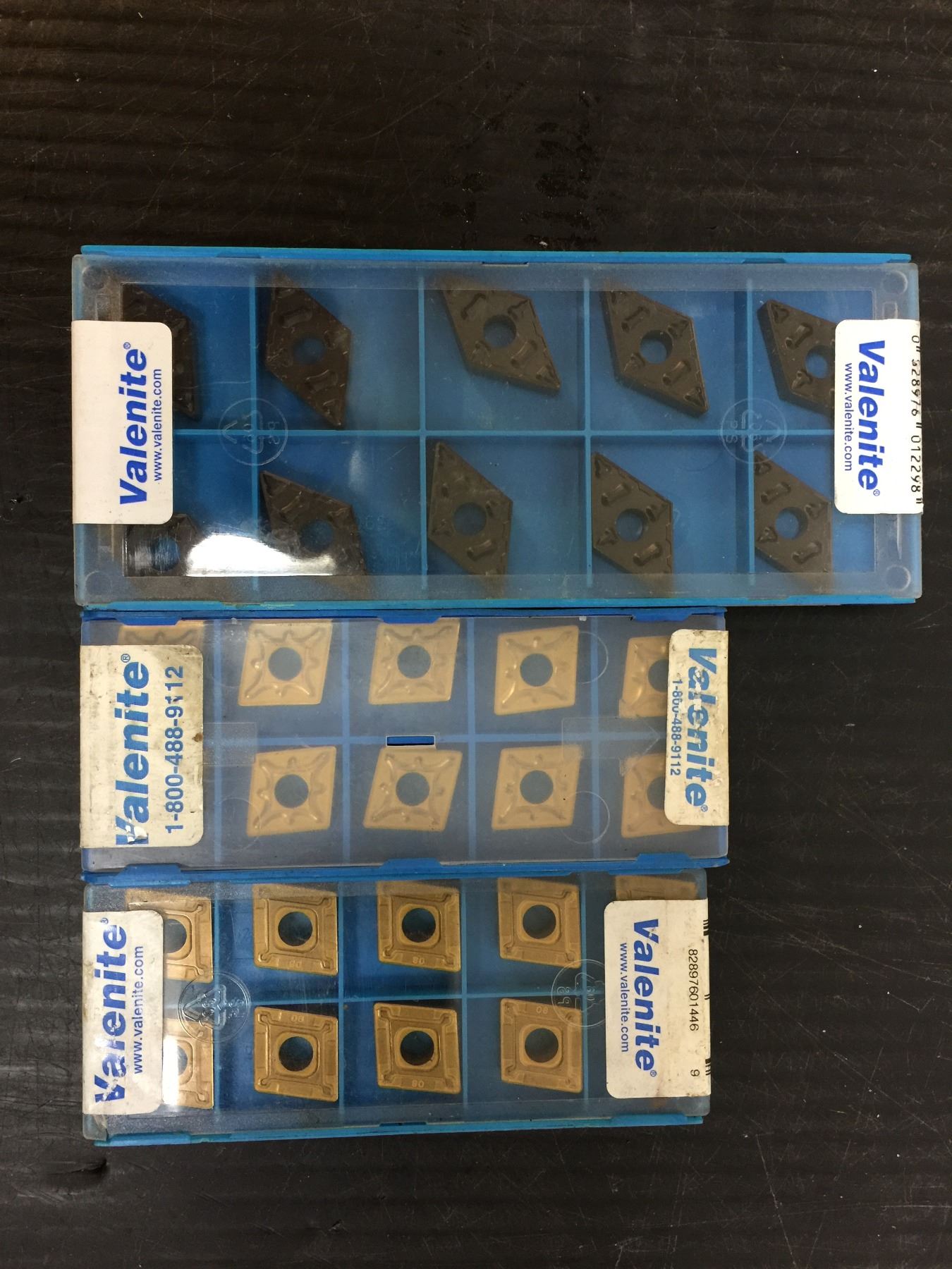 (30) Valenite Carbide Inserts *See Pics for Part Numbers*