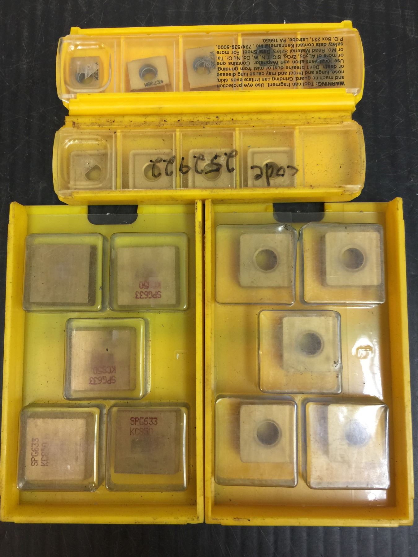 (19) Misc. Kennametal Carbide Inserts