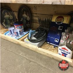 Large Pepsi Collection (Dispenser, Wall Phone, Trays, Tin, Tumblers, Carrier & Bottles)