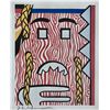Image 1 : Roy Lichtenstein, "Head with Braids" signed Print, 1986
