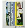Image 1 : Roy Lichtenstein, "Two Paintings" signed Print, 1986