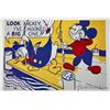 Image 1 : Roy Lichtenstein, "Look Mickey" signed Print, 1986