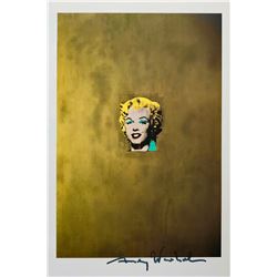 Andy Warhol,  Gold Marilyn Monroe  signed Print, 1986