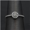 Image 1 : 0.43 ctw Diamond Engagement Ring - 14KT White Gold