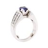 Image 4 : 2.05 ctw Sapphire And Diamond Ring - Platinum