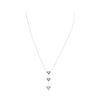 Image 2 : 0.25 ctw Diamond Pendant With Chain - 14KT White Gold