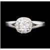 Image 2 : 0.93 ctw Diamond Ring - 14KT White Gold