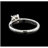 Image 3 : 14KT White Gold 0.70 ctw Round Cut Fancy Brown Diamond Solitaire Ring