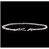 Image 3 : 3.20 ctw Diamond Bracelet - 18KT White Gold