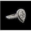 Image 1 : 14KT White Gold 1.13 ctw Diamond Ring