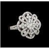 Image 1 : 1.62 ctw Diamond Ring - 14KT White Gold