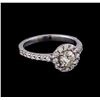 Image 1 : 0.87 ctw Diamond Ring - 14KT White Gold