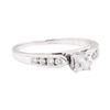Image 1 : 0.70 ctw Diamond Ring - 14KT White Gold