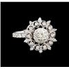 Image 1 : 14KT White Gold 0.51 ctw Diamond Ring