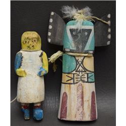 TWO HOPI KACHINAS