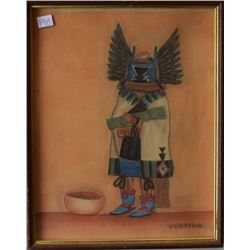 HOPI INDIAN PAINTING (PENTEWA)
