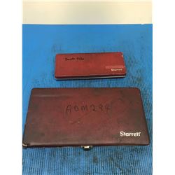 (2) LOT OF STARRETT MICROMETER SET *SEE PICS FOR DETAILS*