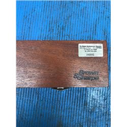BROWN & SHARPE MICROMETER CHECKING SET