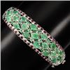Image 1 : Natural Green Emerald & Garnet 129 Carats Bangle