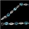 Image 3 : Natural 7x5mm Top Neon Blue Apatite Bracelet