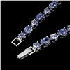 Image 3 : Natural 6x4mm Top Blue Violet Tanzanite Bracelet