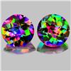 Image 1 : Natural Rainbow Mystic Topaz Pair 10.00 MM - Flawless