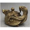 Image 4 : Antique Fengshui Brass  Dragon Turtle Tortoise Wine Pot