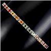 Image 1 : Natural Fancy Multi Color Sapphire Bracelet