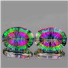 Image 1 : Natural Rainbow mystic Topaz Pair 29.25 cts - Flawless