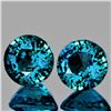 Image 1 : Natural Deep Blue Green Sapphire Pair 5.60 MM  Flawless