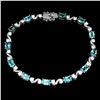 Image 2 : Natural Oval Neon Blue Apatite 60 Carats Bracelet